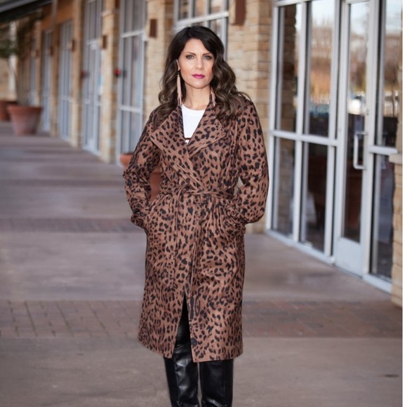 DEAR JOHN DENIM | Leopard Trench Coat - Picture 8 of 10